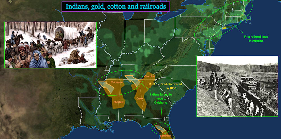 Indian Removal Act, 1830 map